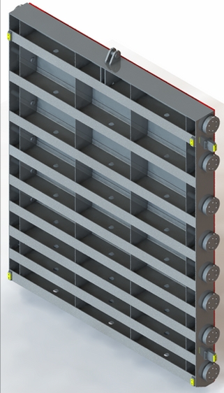 Peça hidromecânica modelada no SolidWorks